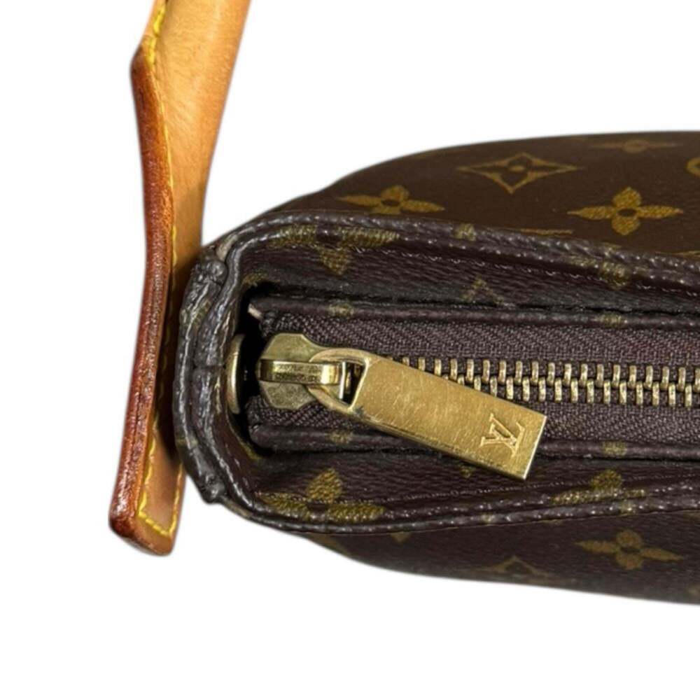 LOUIS VUITTON Authentic Brown Monogram Canvas Looping MM Shoulder Bag - Picture 11 of 12